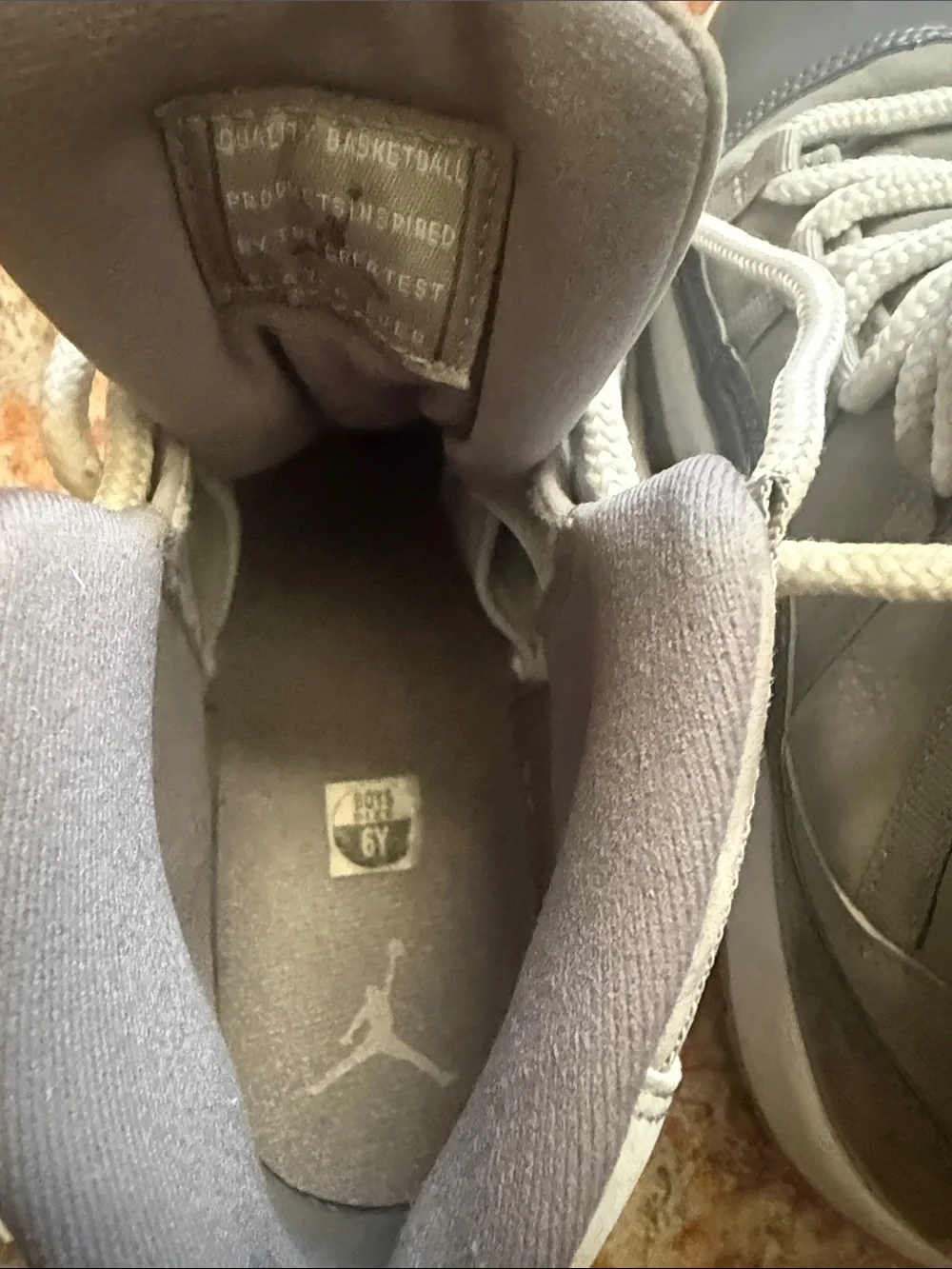 Jordan Kids Grey Retro 11s High-Top Sneakers